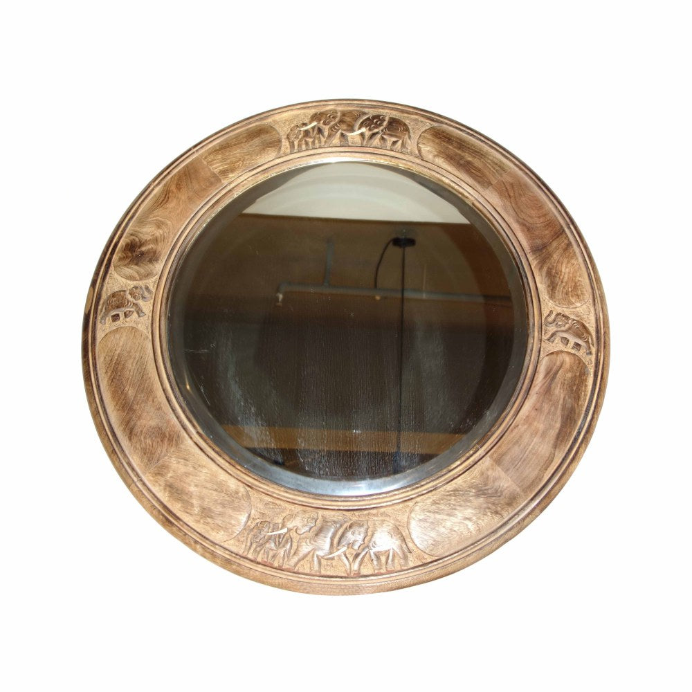Circle Elephant Mirror