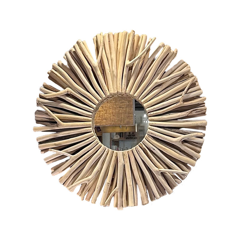 Twig Teak Mirror