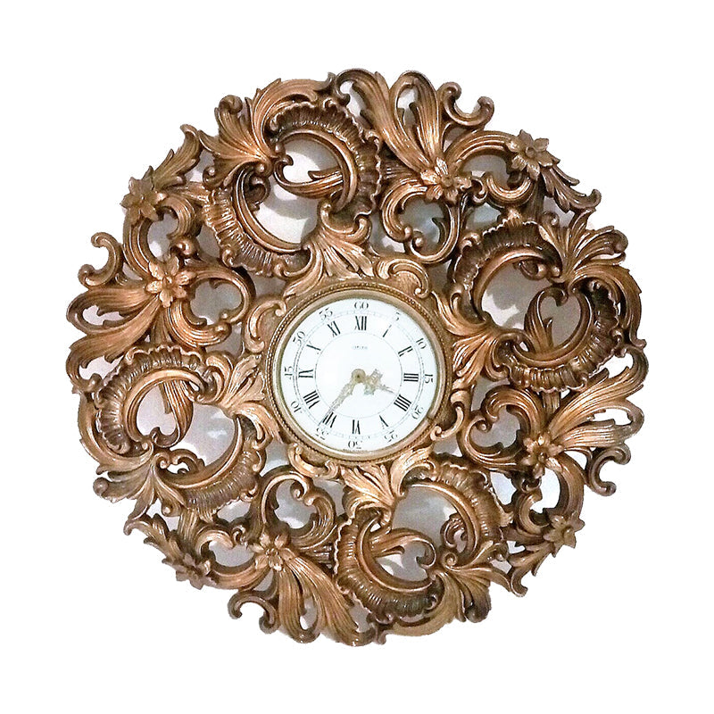 Vintage Floral Wall Clock