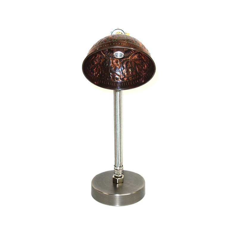 Maya Copper Bowl Table Lamp