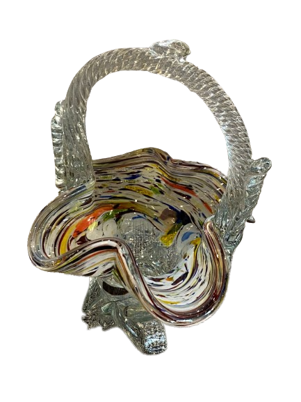 Italy Glass Flowerpot