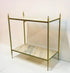 Brass and Marble Two Tier Stand