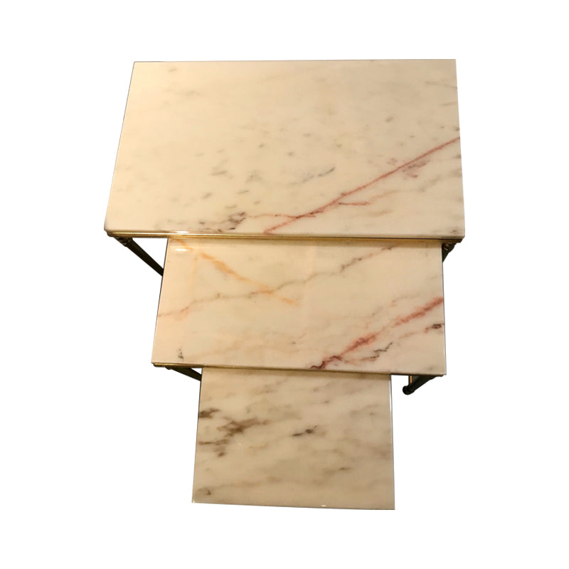 Vintage Marble Nesting Table
