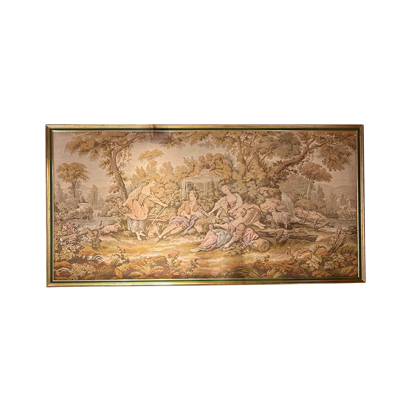 Frame Needle Point Tapestry Countryside Leisure Life