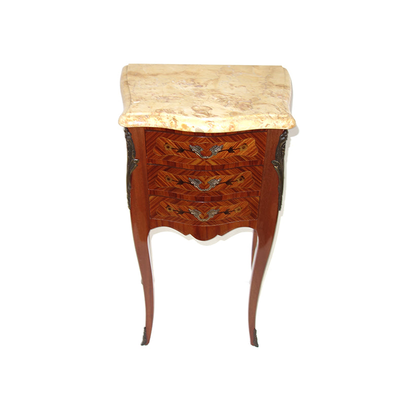 Italian 3 Drawer Night Table
