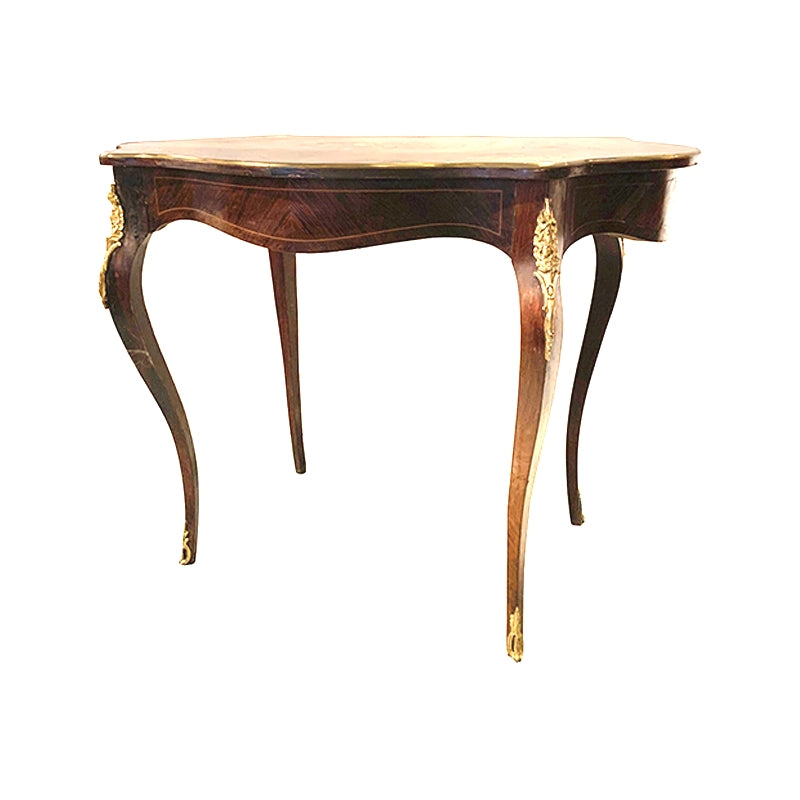 Napoleon III Oval Square Brown Table