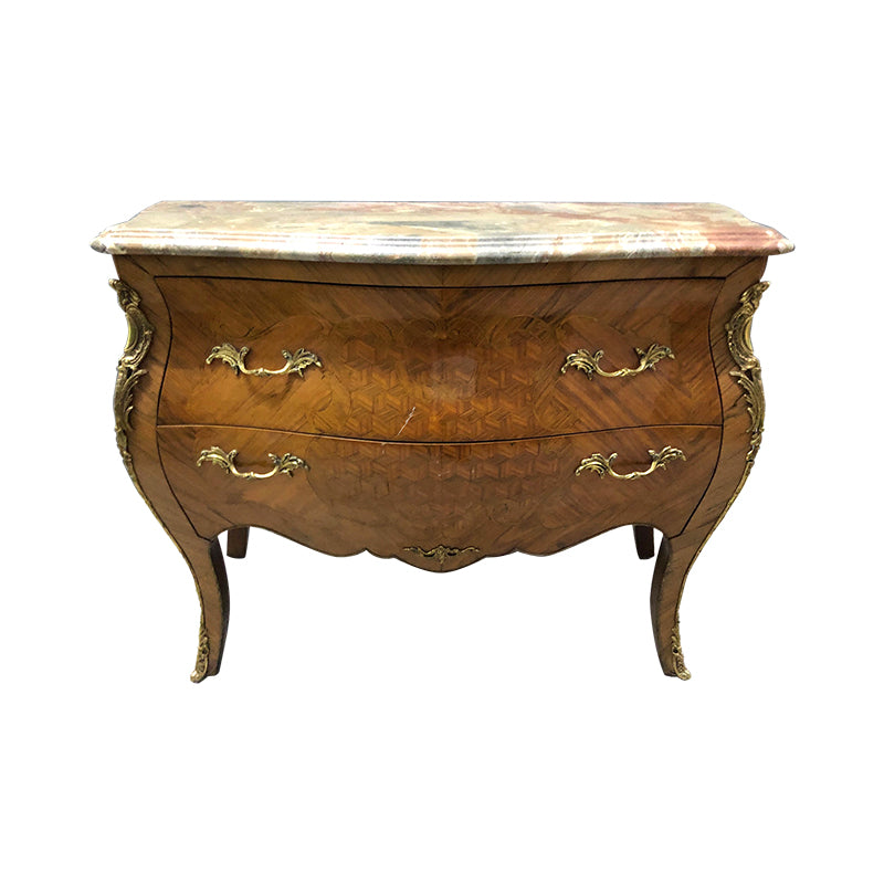 Louis XV Style Brass Ormolu-Mounted Commode