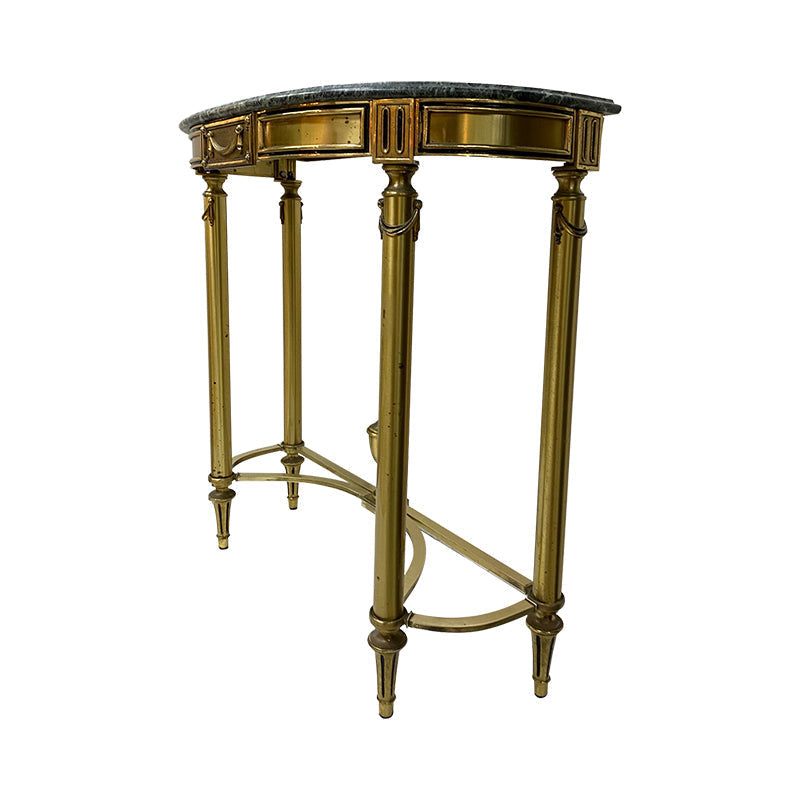 Italian Marble Brass Console