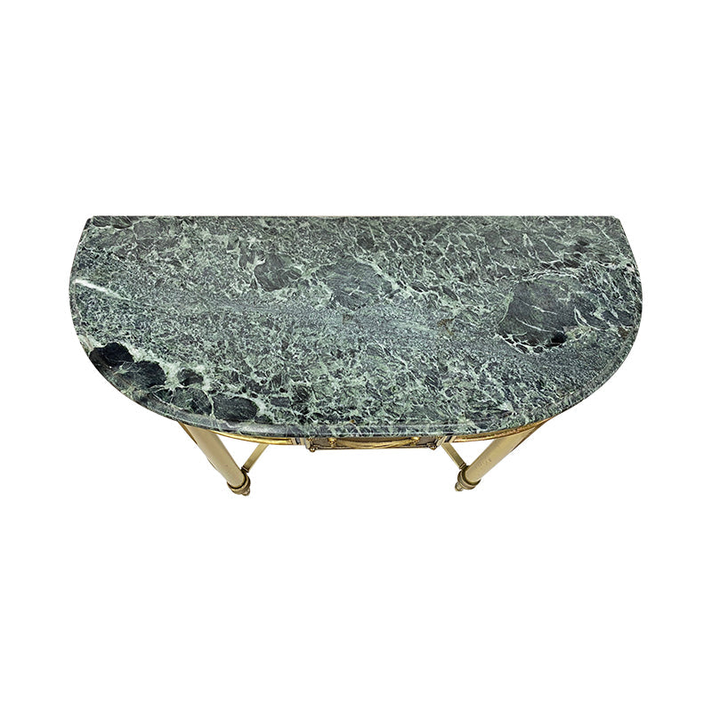 Italian Marble Brass Console