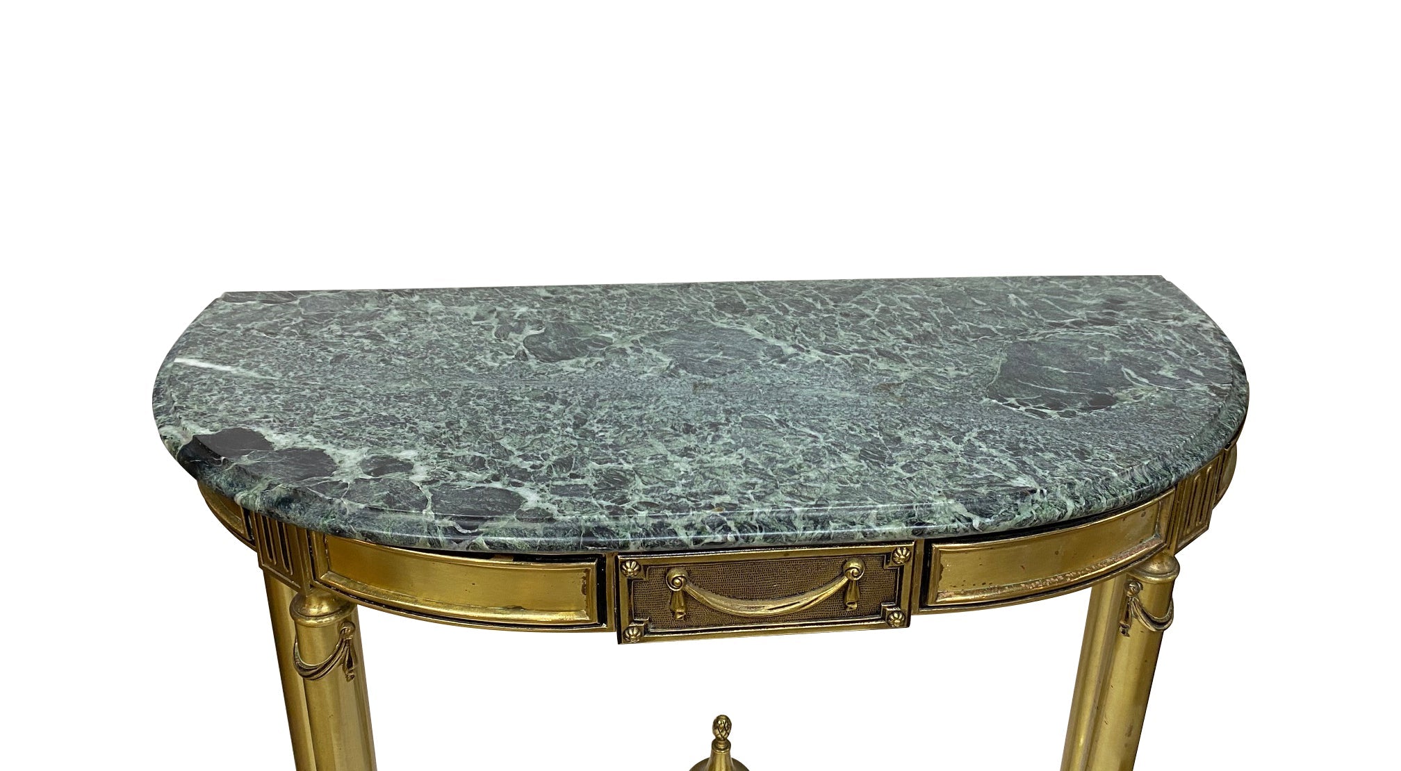 Italian Marble Brass Console