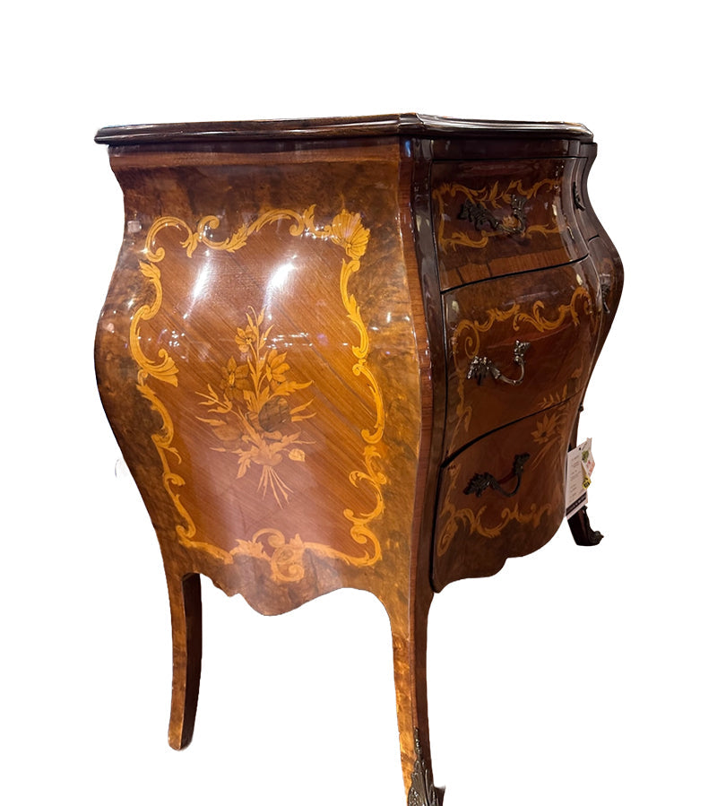 Marquetry bombe Commode