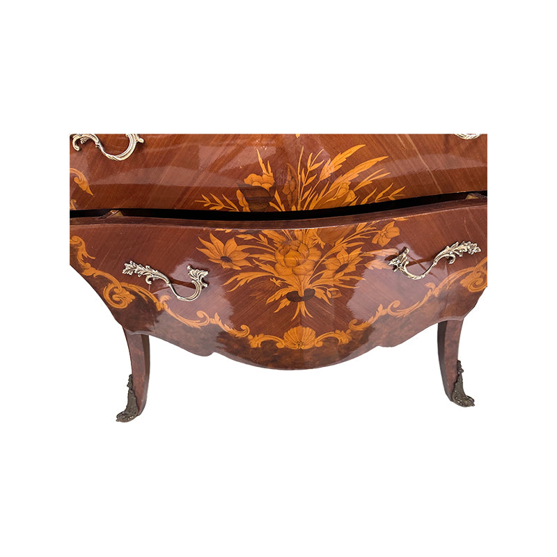Marquetry bombe Commode