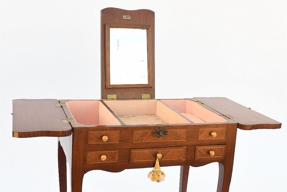 Coiffeuse en Marqueterie Bois de Rose