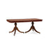 Timeless Dining Table with Italian Marpa Burl & Regency Pedestal Bases