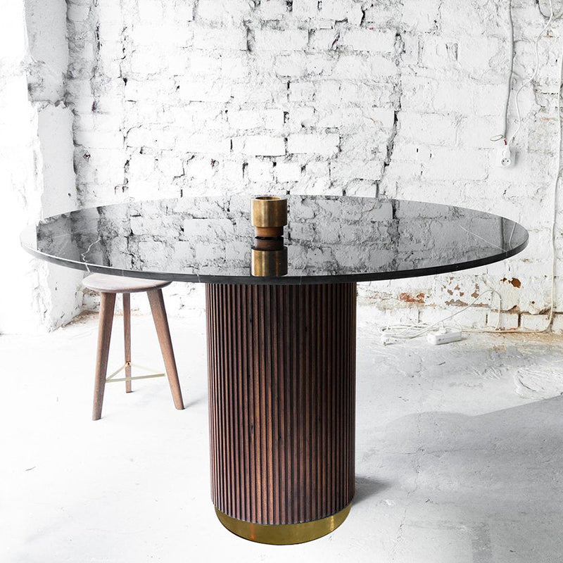 Zeus marble top dining table