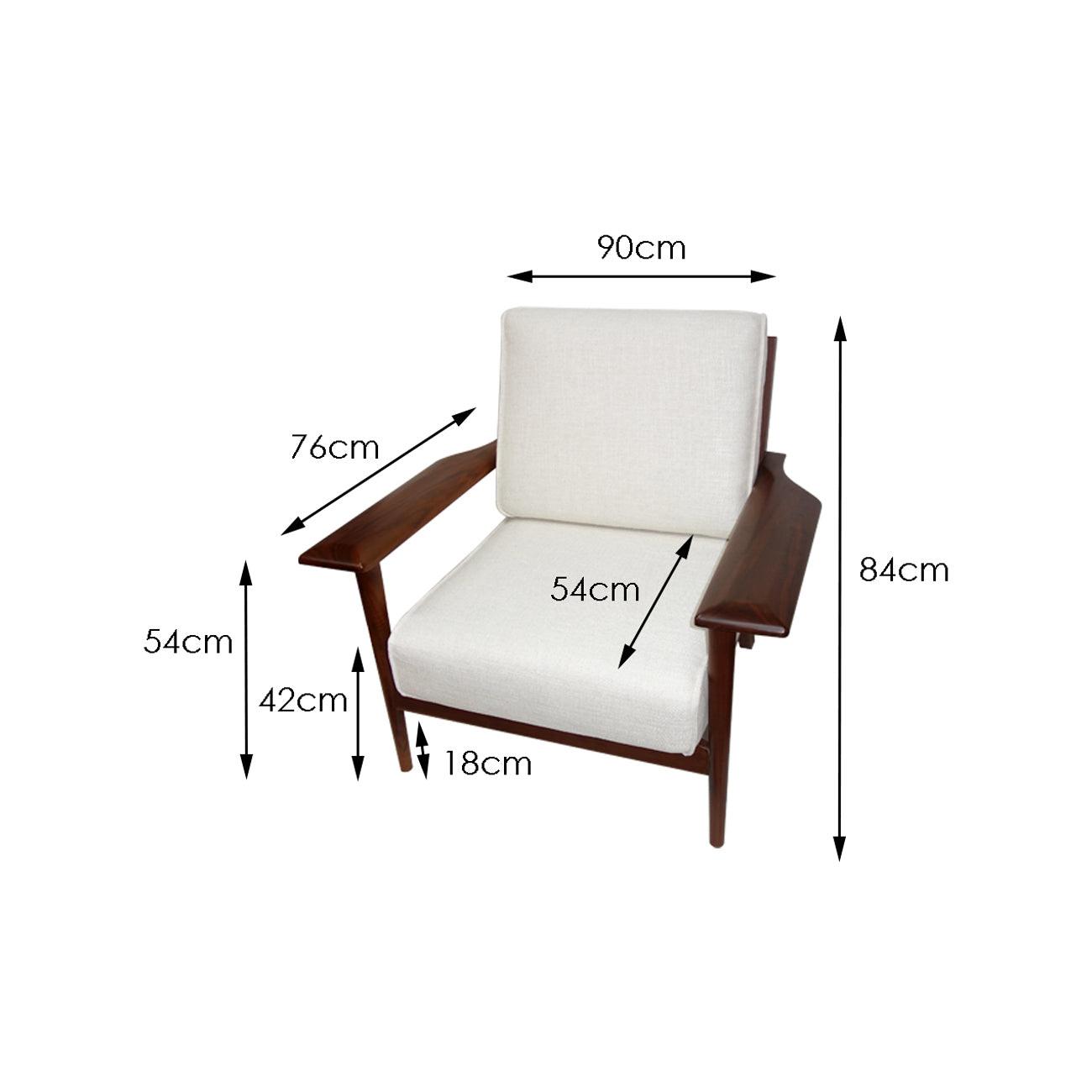 Dao Walnut  Armchair