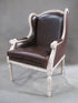 Rococo leather armchair