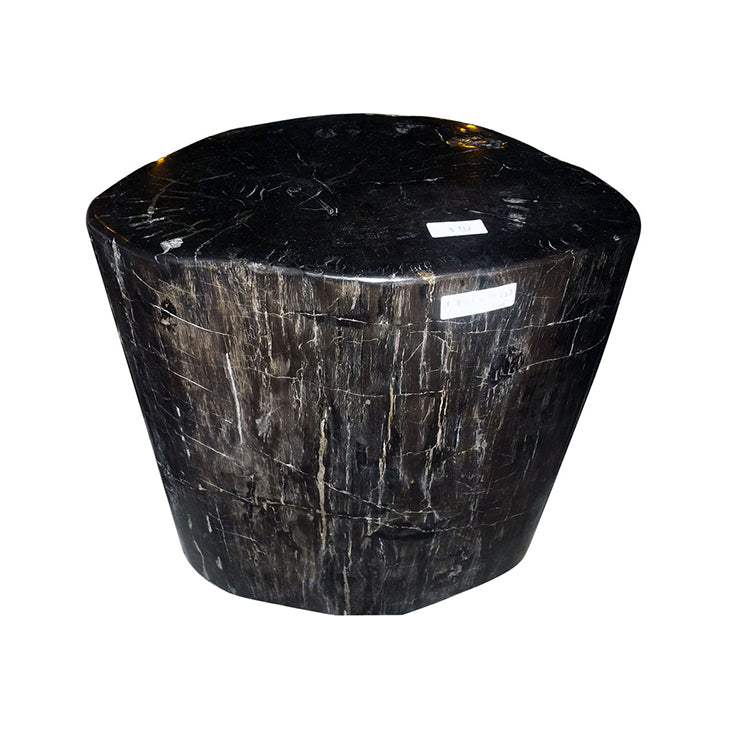 PETRIFIED WOOD STOOL (BLACKIE)