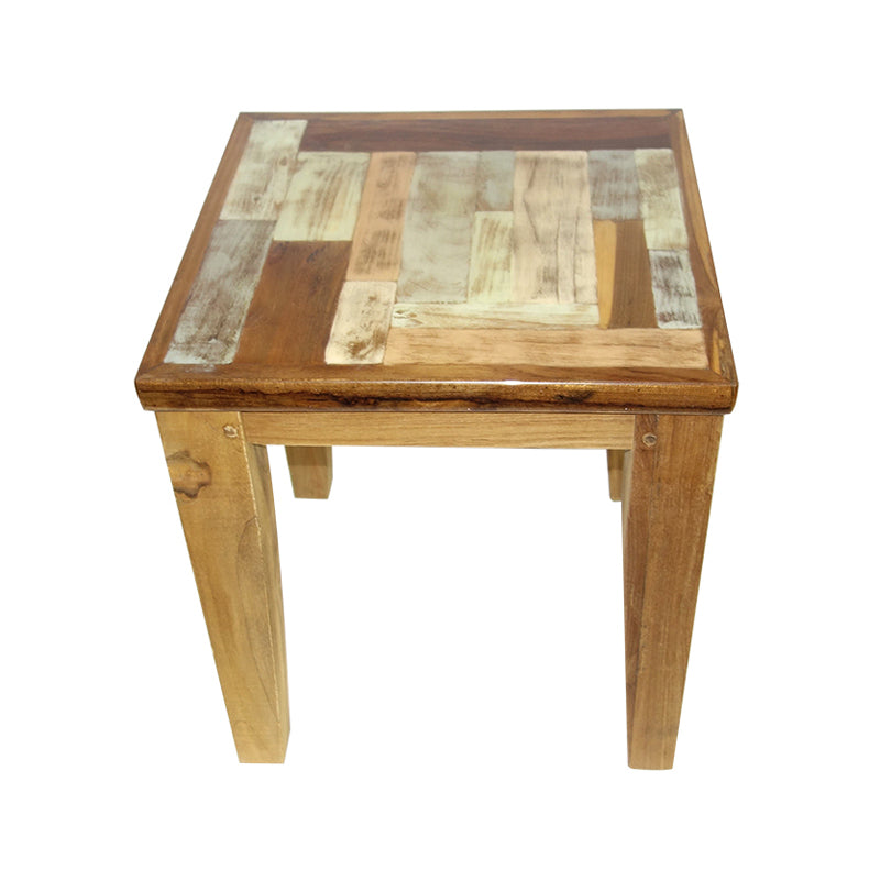 Mosaic square side table