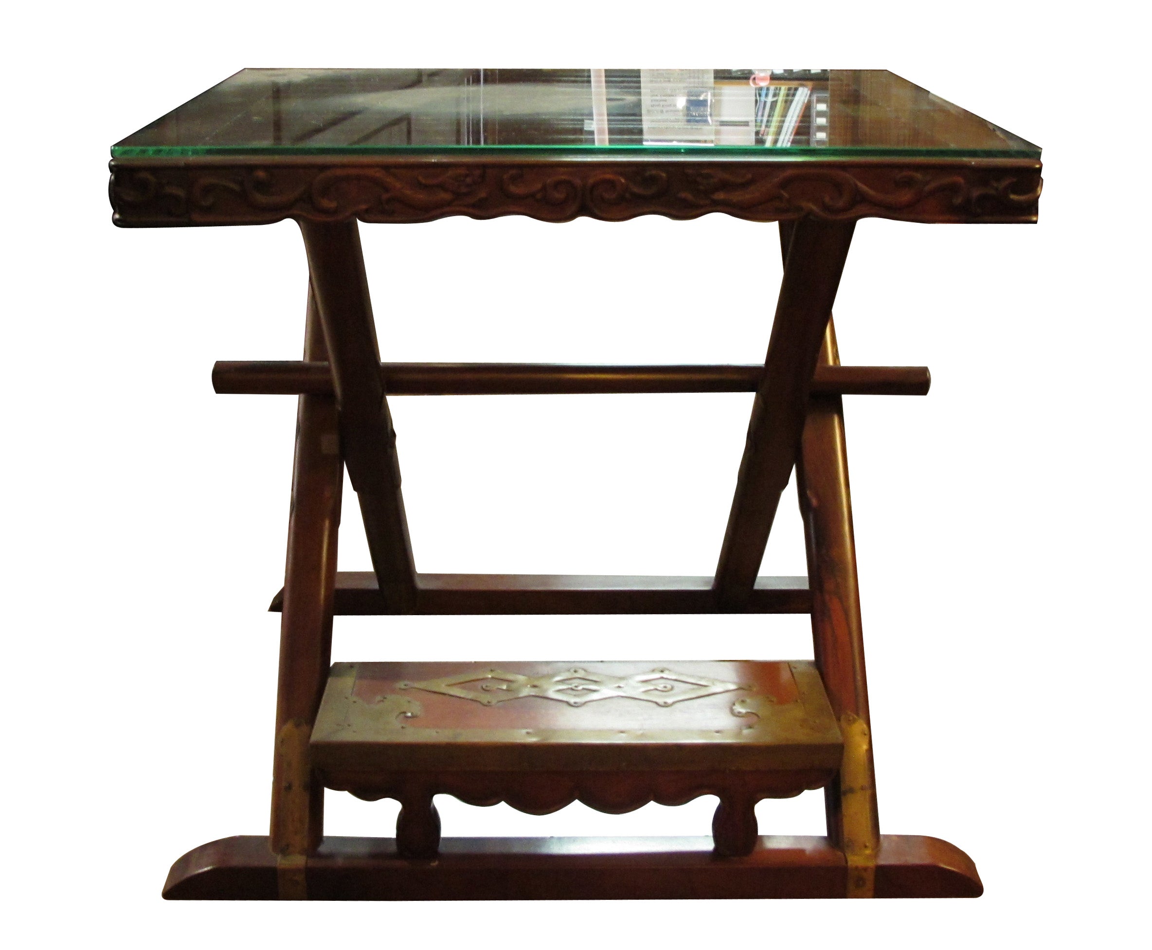 China Cross-Leg Hunting Side Table
