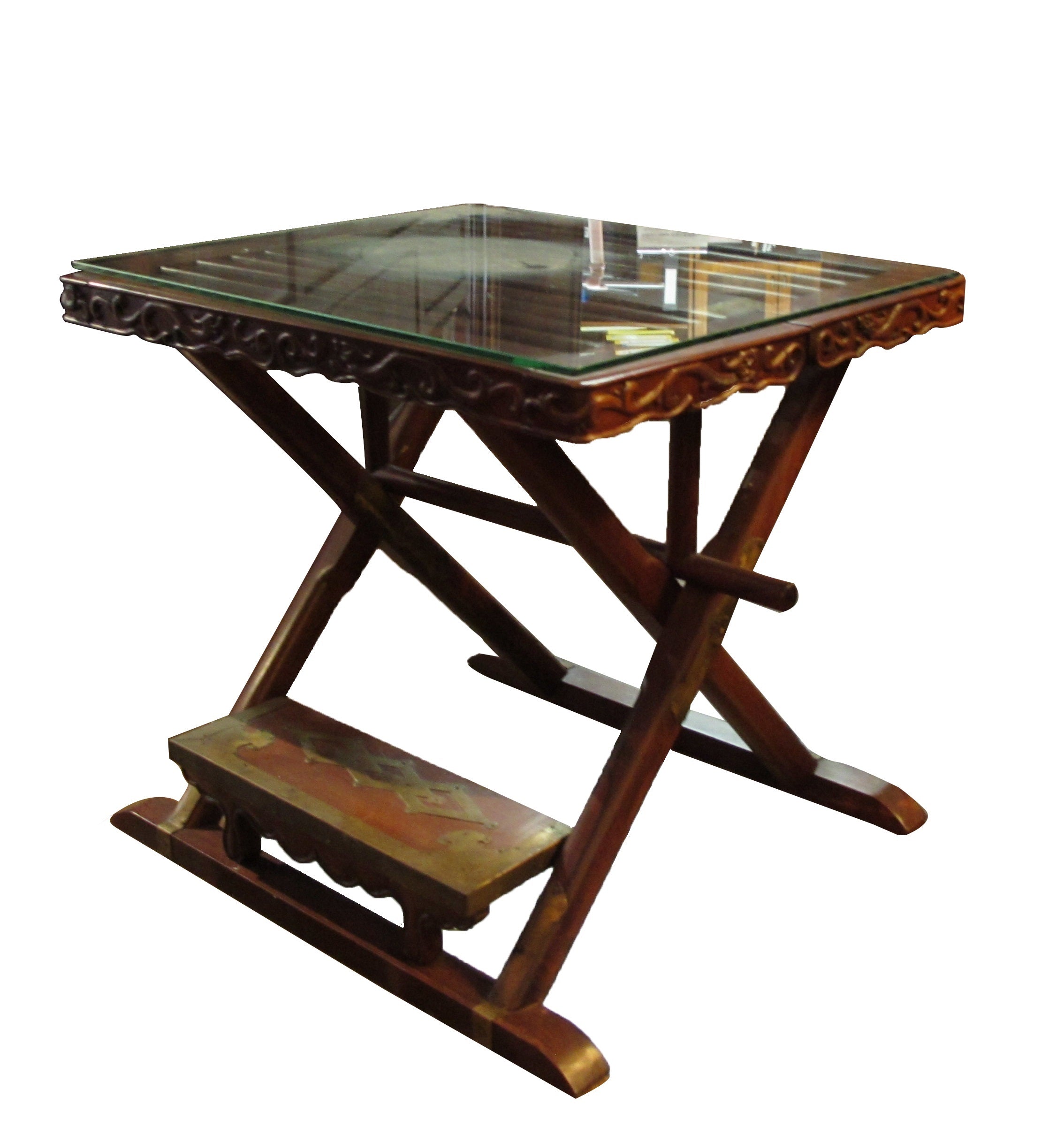 China Cross-Leg Hunting Side Table
