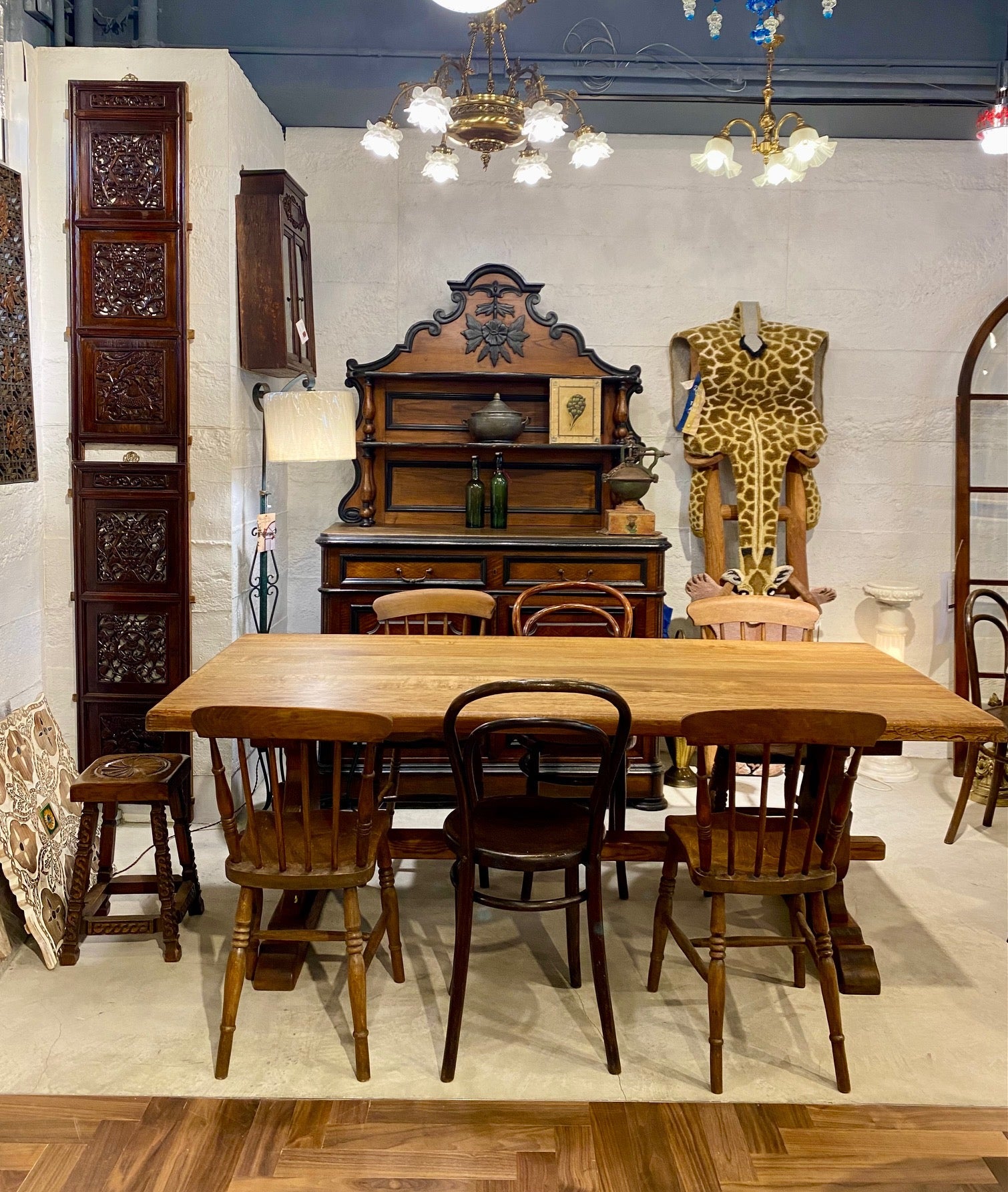 French Monastery Oak Dining Table