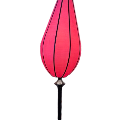 Lotus Chinese Lantern Floor Lamp