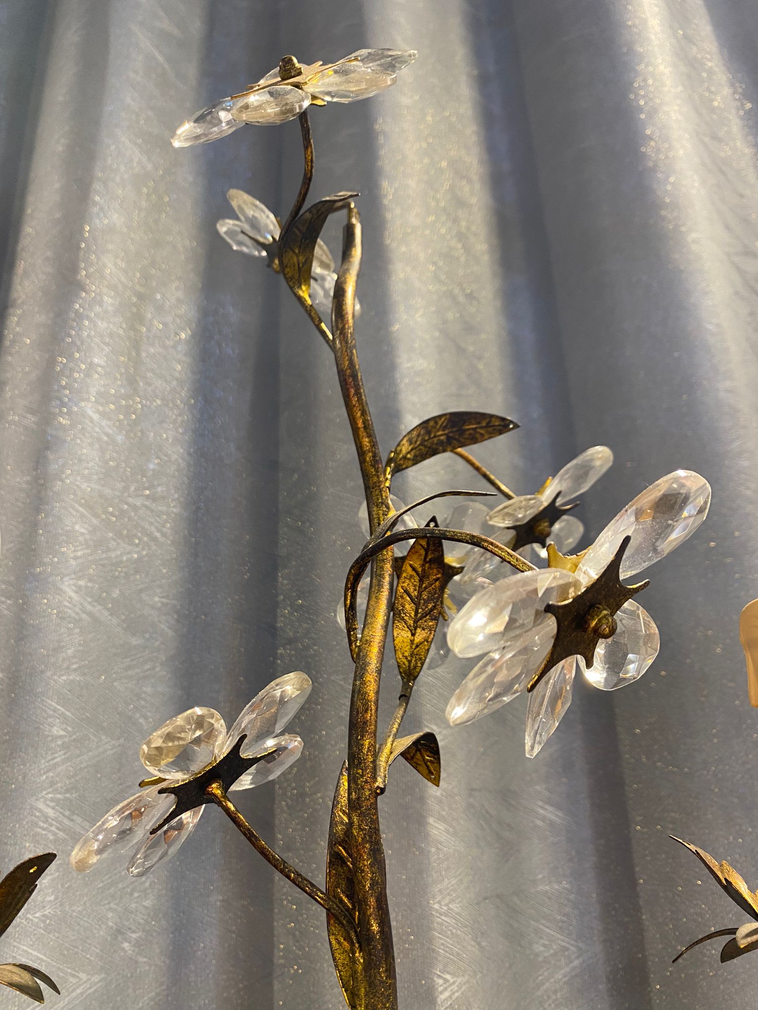 Crystal Flower Table Lamp