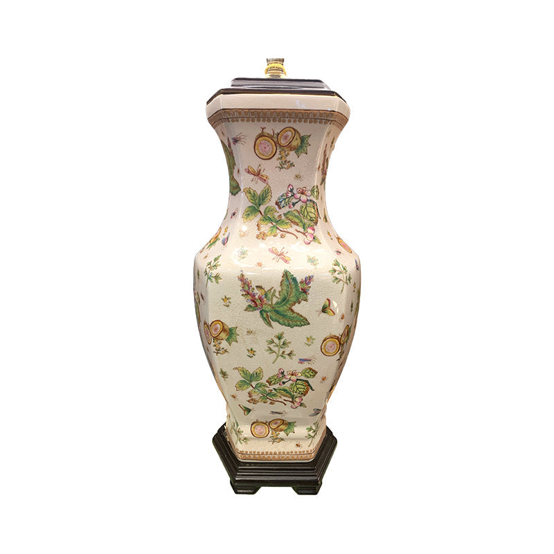Vintage Hand Painted Porcelain Lamp