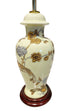 Ivory Flower Ginger Jar Lamp