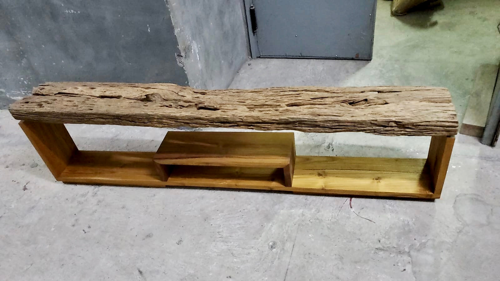 Organic teak cabinet