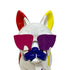 Trash Blanc Chien Lunettes 35 cm