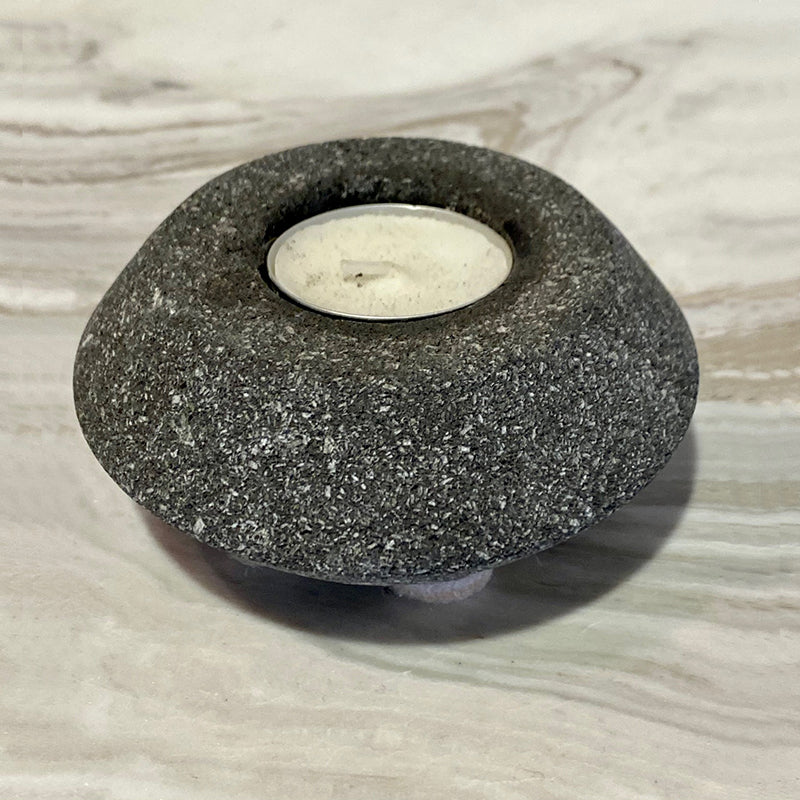 Volcano stone  flower  T-Light candle holder