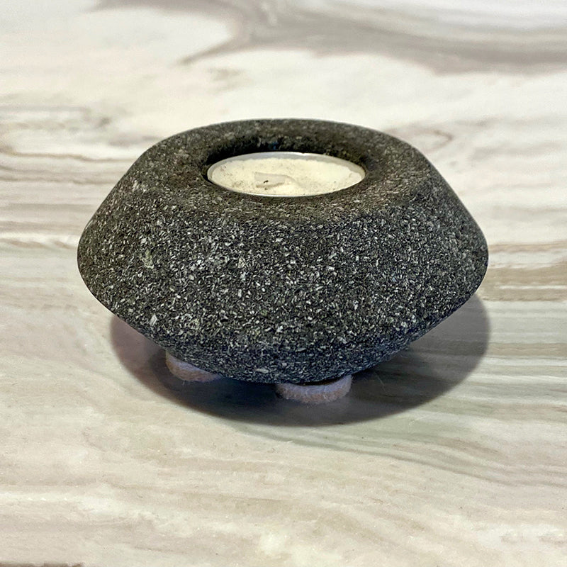 Volcano stone  flower  T-Light candle holder