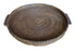 Round Hapao Tray Basket - Stain Brown or Natural Color, Rattan Handle