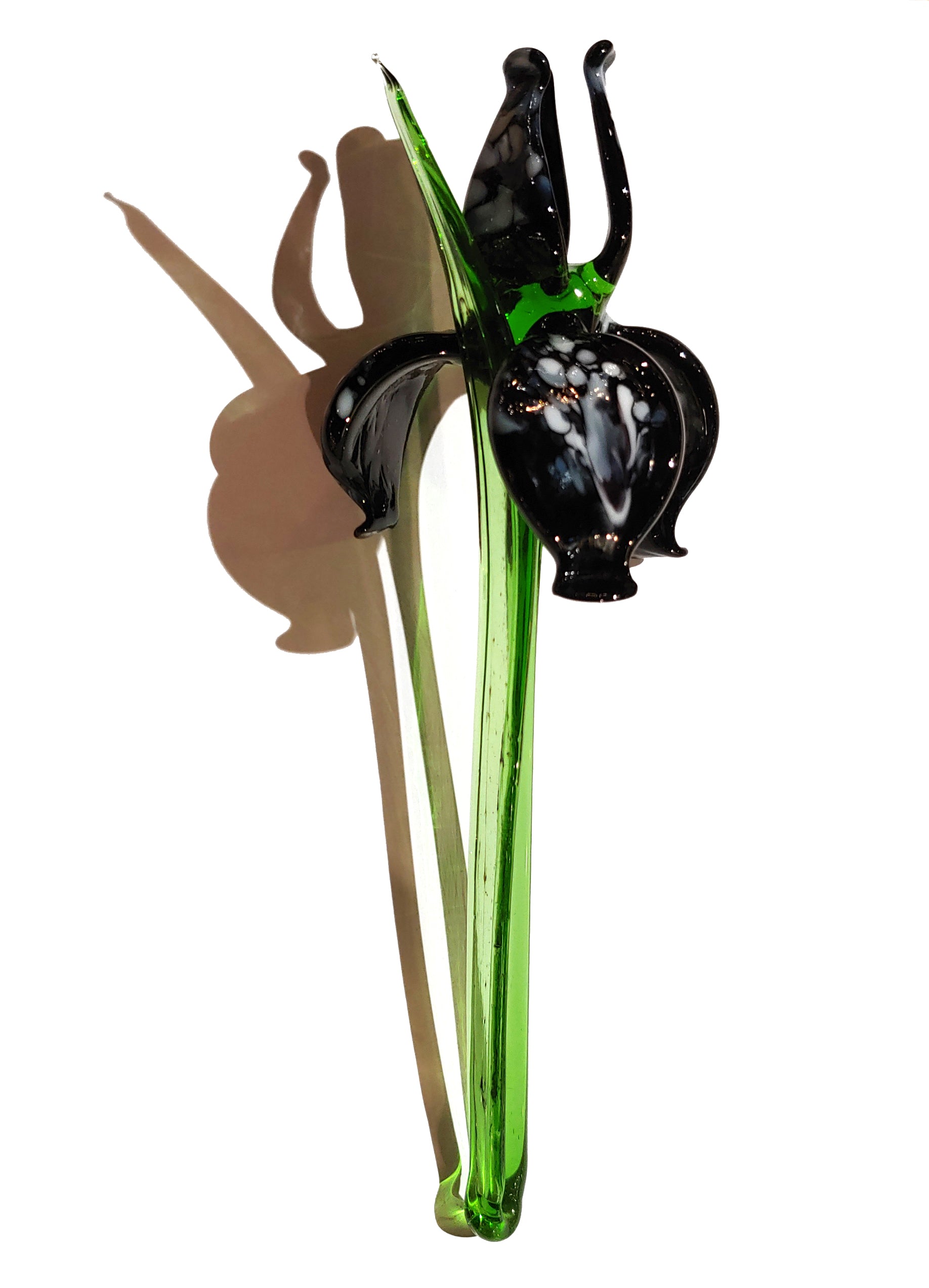 Murano Iris Flower Glass Figurine