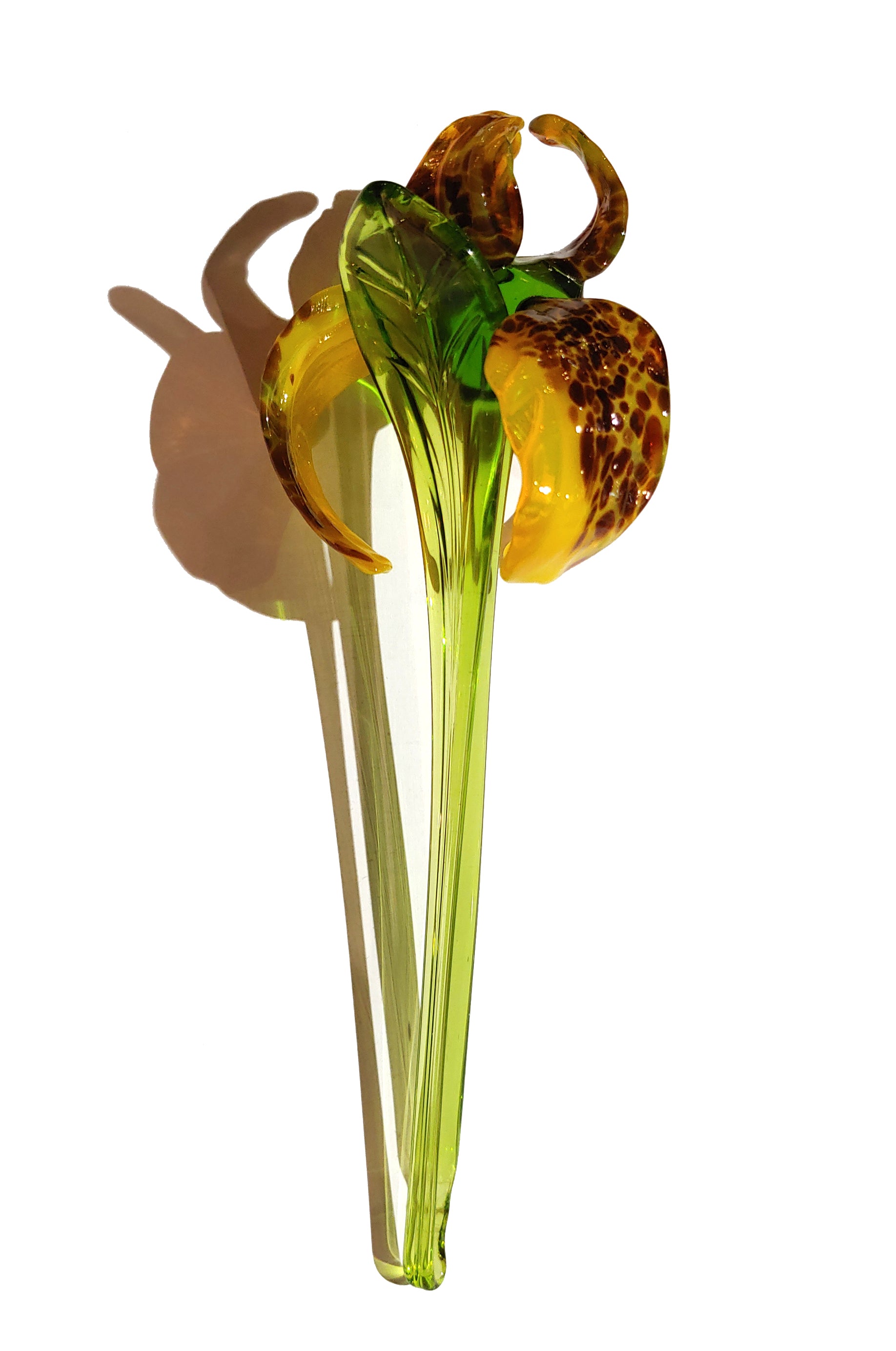 Murano Iris Flower Glass Figurine