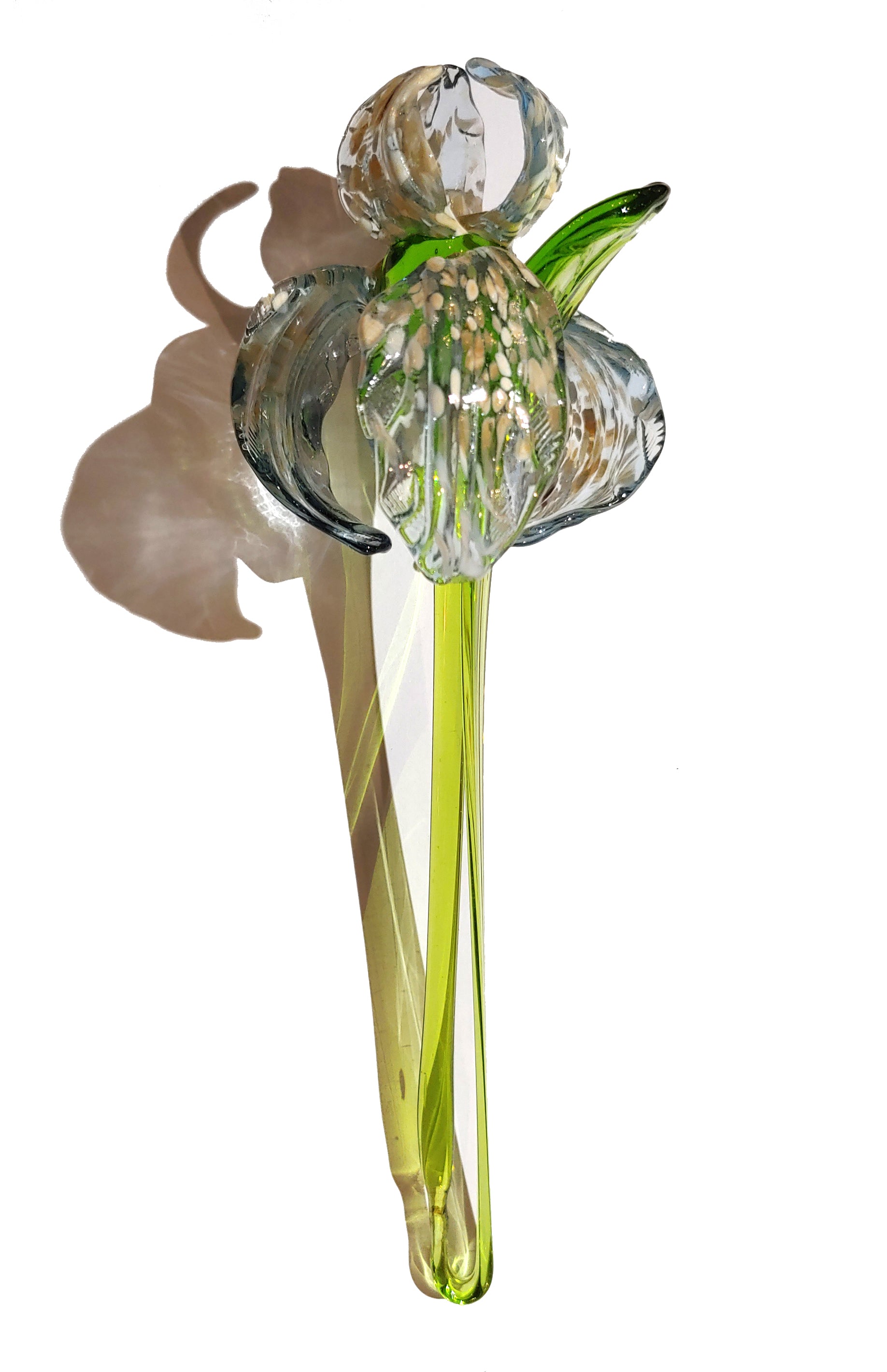 Murano Iris Flower Glass Figurine