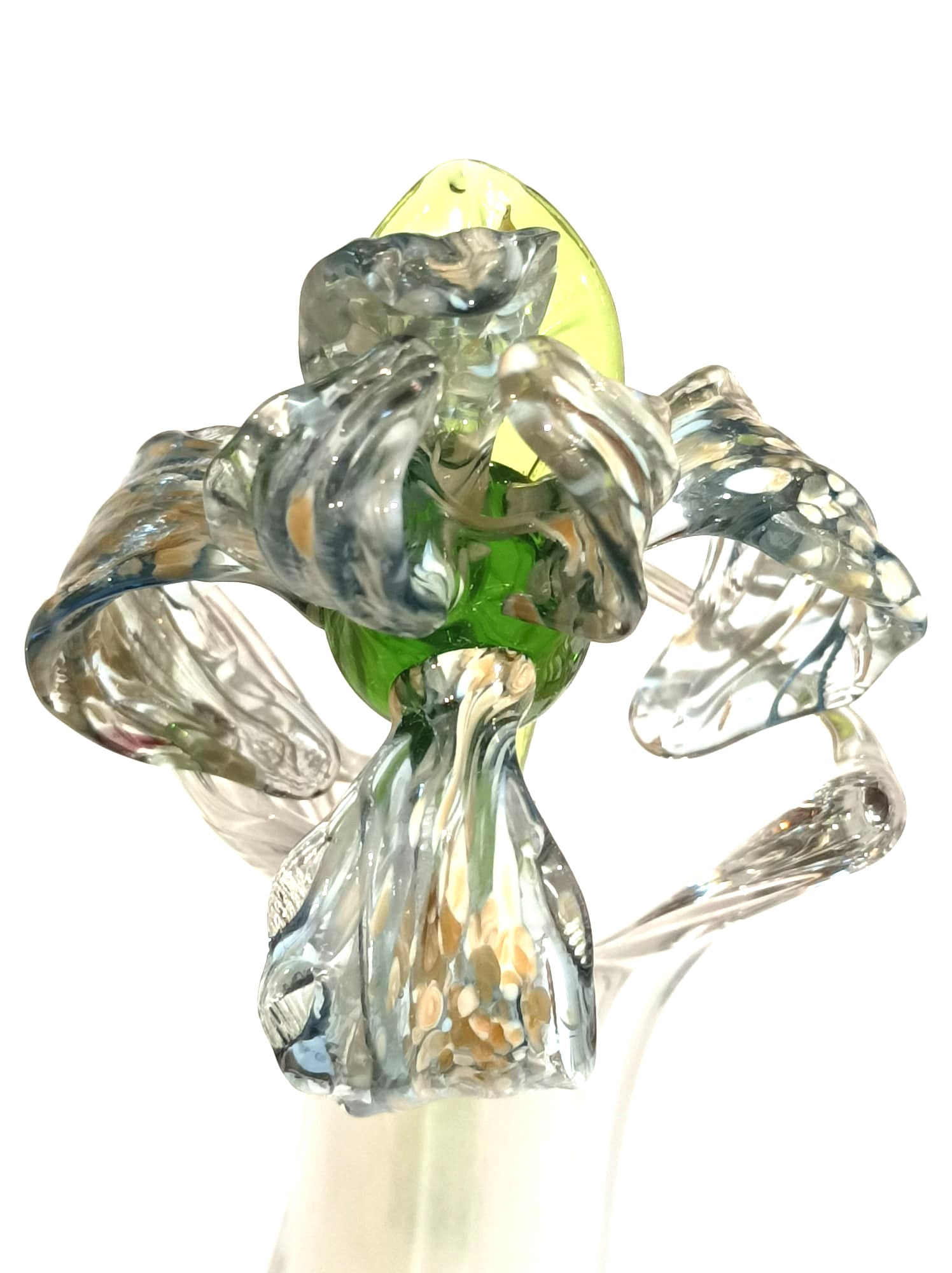 Murano Iris Flower Glass Figurine