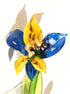 Murano Orchid Flower Glass Figurine
