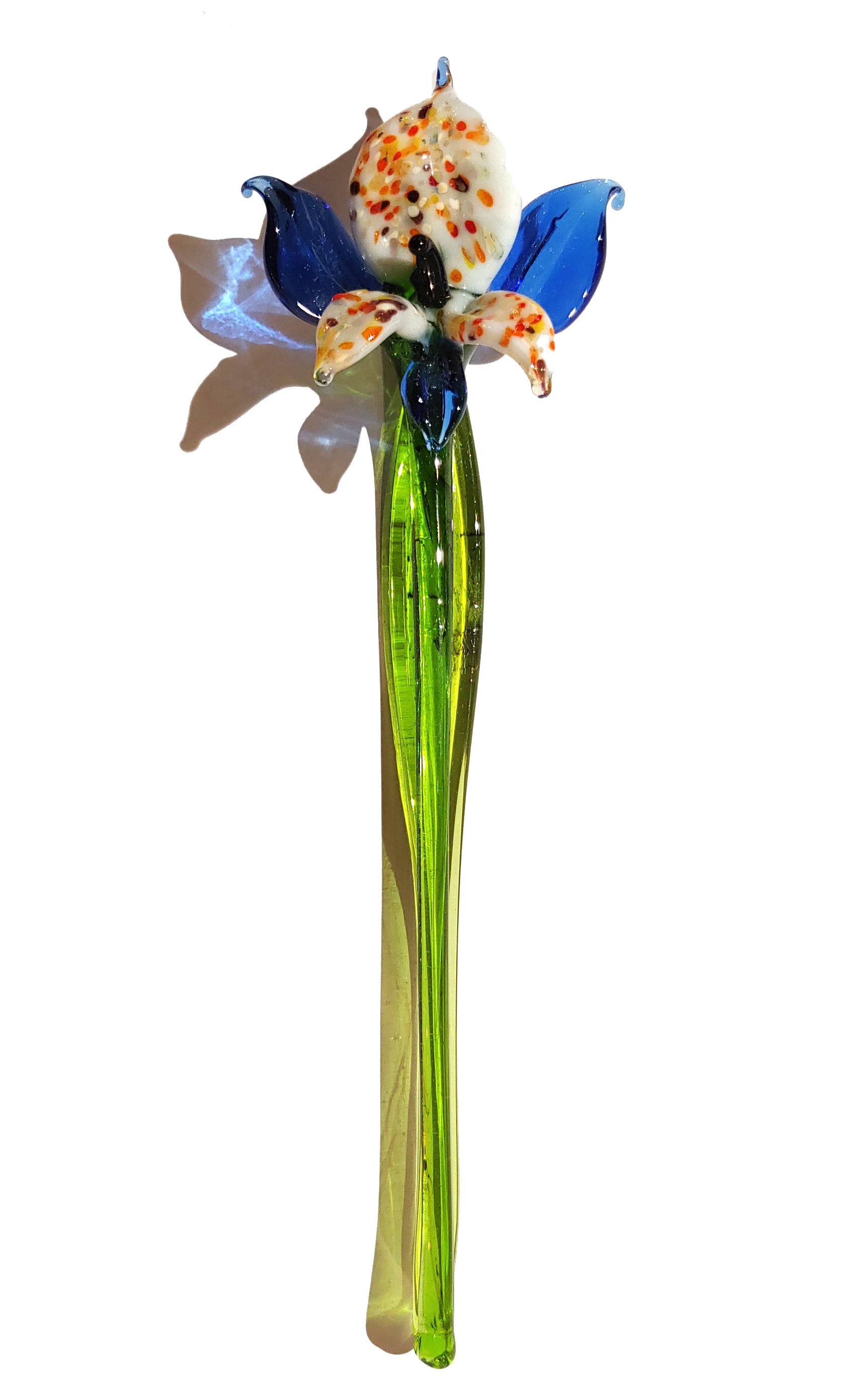 Murano Orchid Flower Glass Figurine