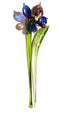 Murano Orchid Flower Glass Figurine