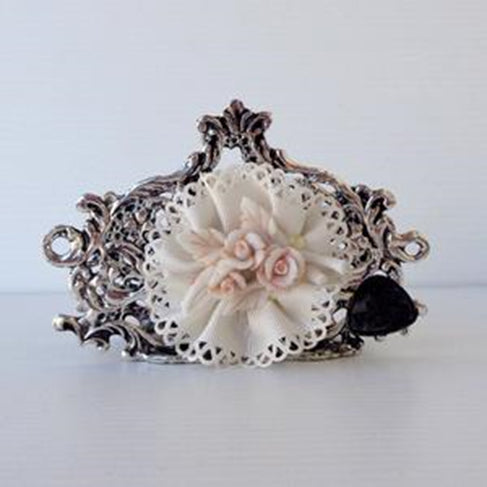 Via Veneto prestigious brand, silver napkin holder,