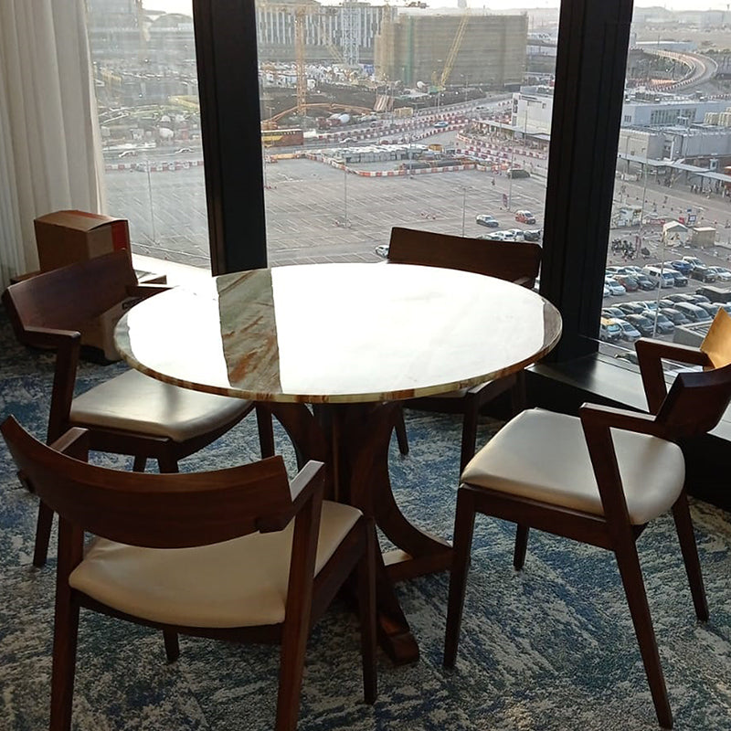 Airport City (機場大樓) Bamboo Jade dining table