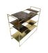 brass marble cabinet