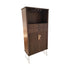 Noire Oak Wine Cabinet - Gliding Door, Drawers & Wine Glass Holders