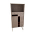 Noire Oak Wine Cabinet - Gliding Door, Drawers & Wine Glass Holders