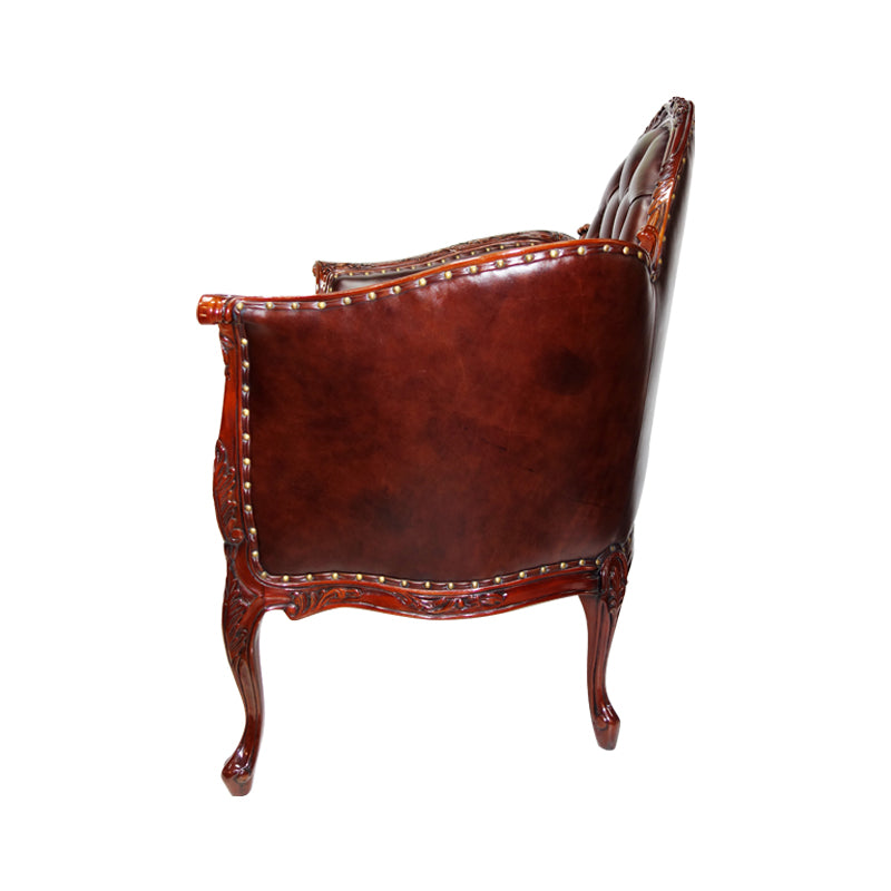 Classic French leather sofa