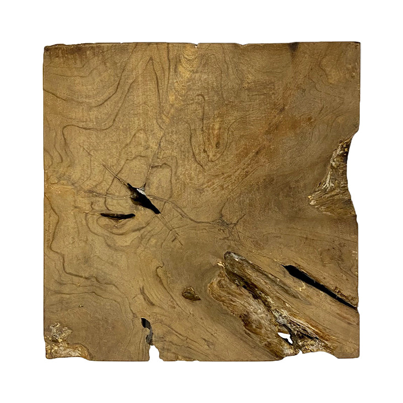 Buti square teak stool