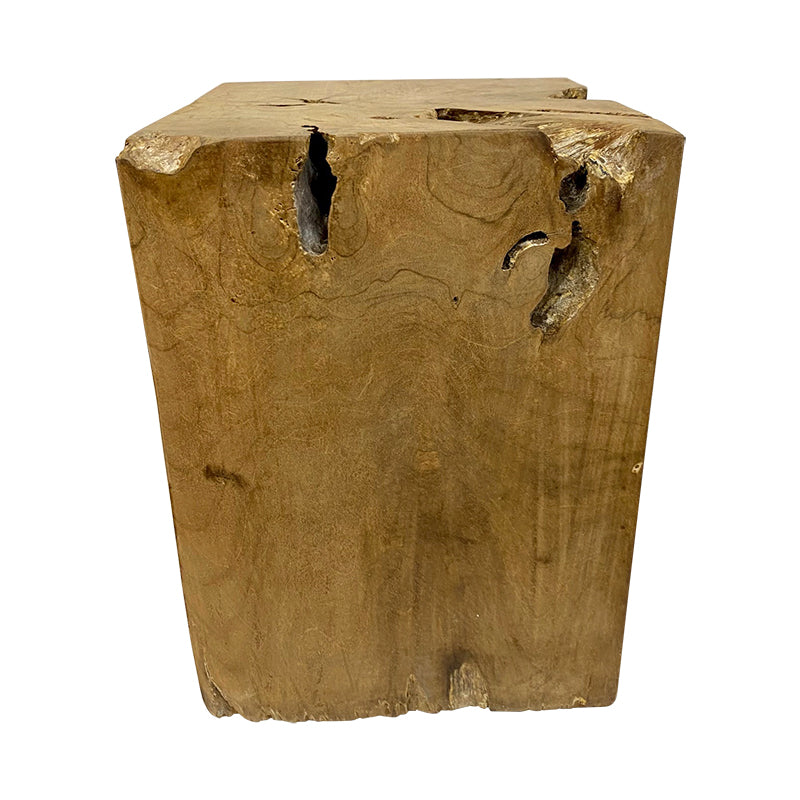 Buti square teak stool